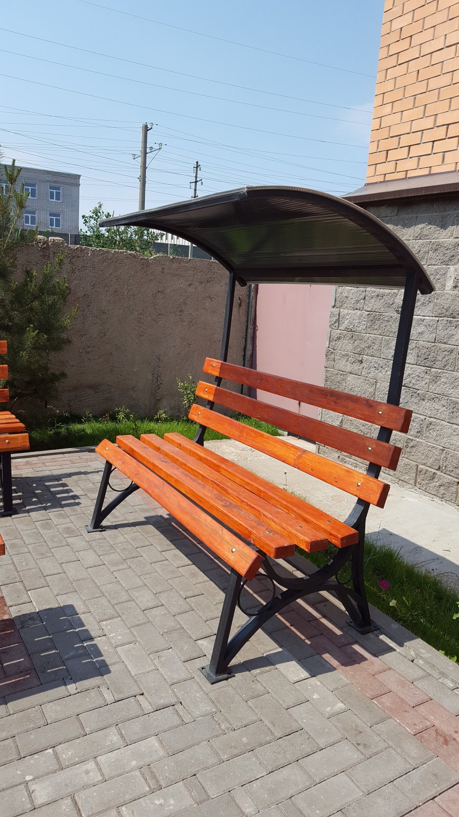 Лавочка Парковая профильной трубы