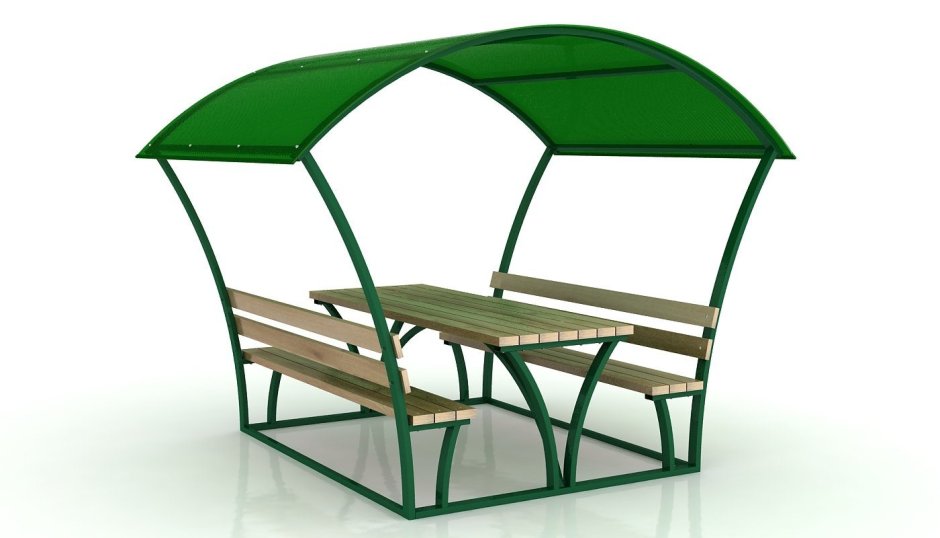 Скамейка с навесом