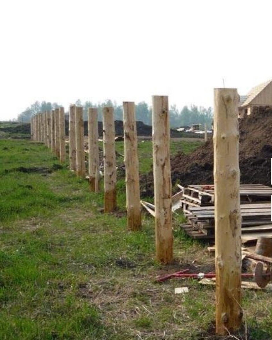 Деревянные столбики для забора