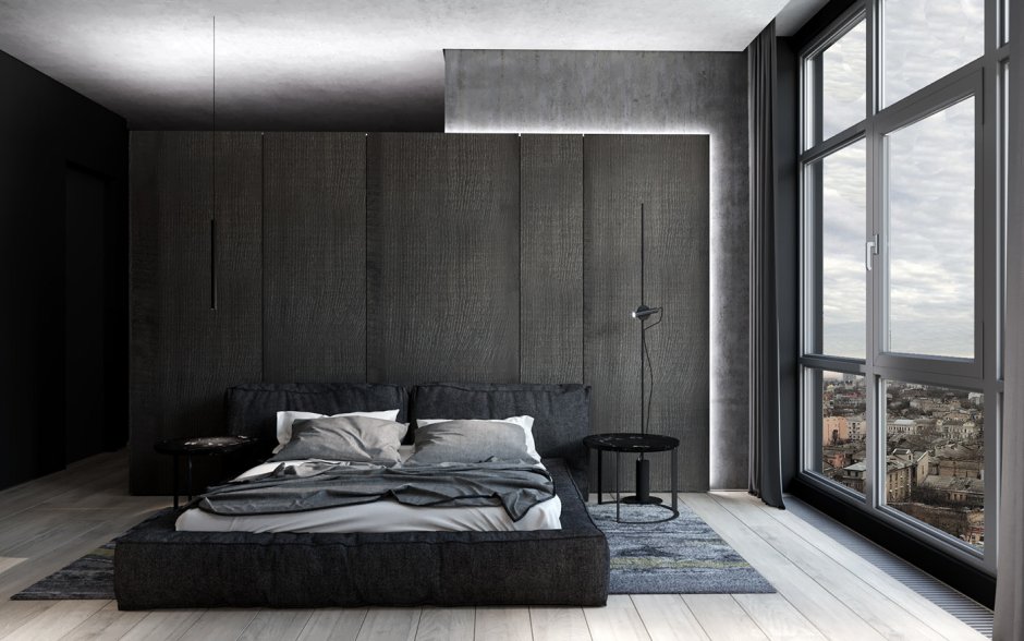 Спальня лофт Минимализм