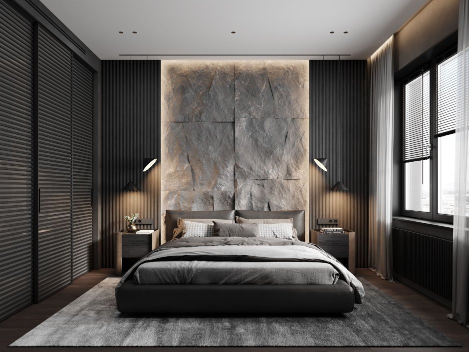 Спальня лофт Минимализм