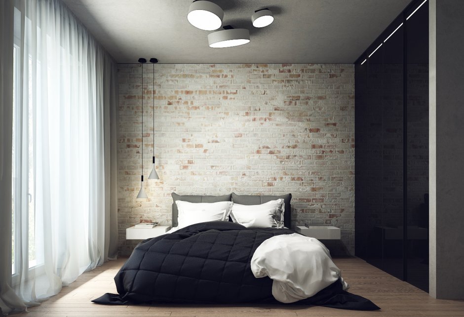 Спальня лофт Минимализм