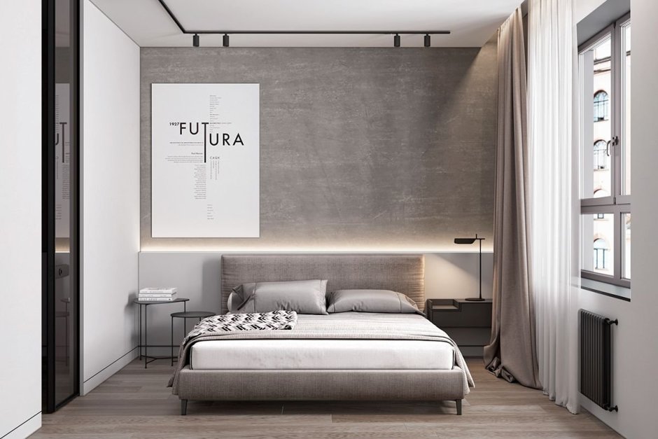 Спальня лофт Минимализм