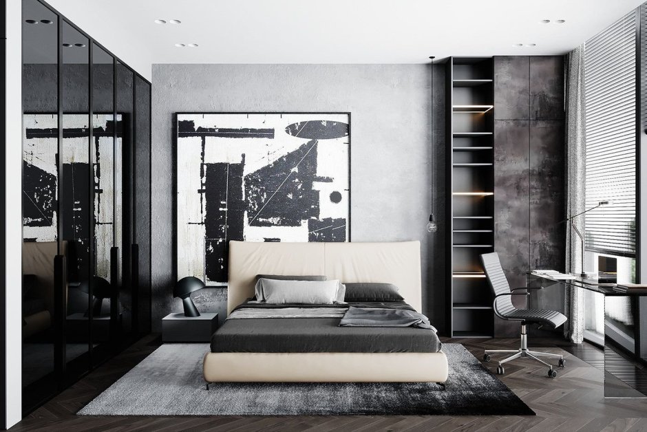 Спальня лофт Минимализм