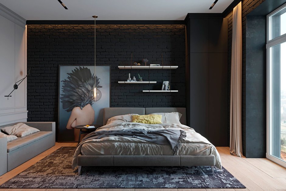 Спальня лофт 13м3