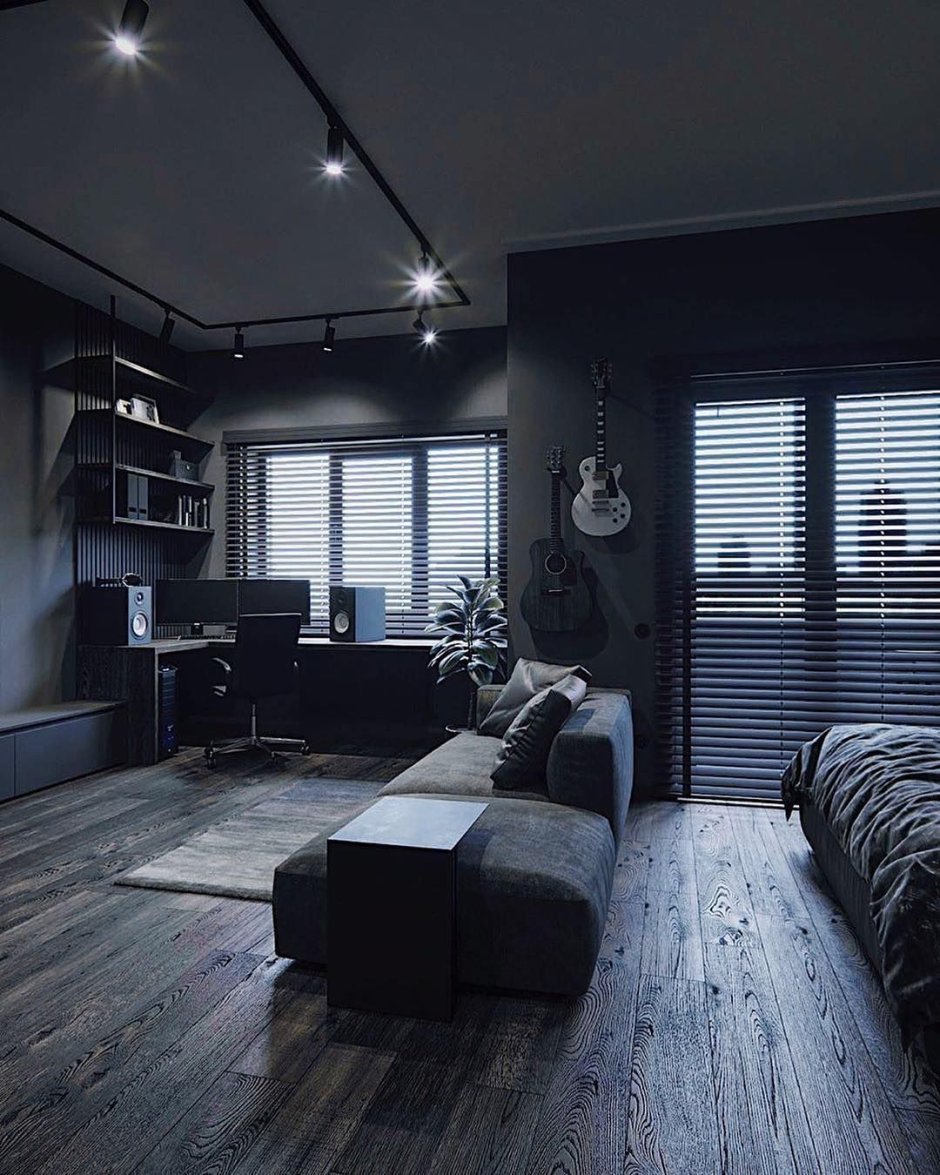 Спальня в минималистическом стиле 12 кв.м