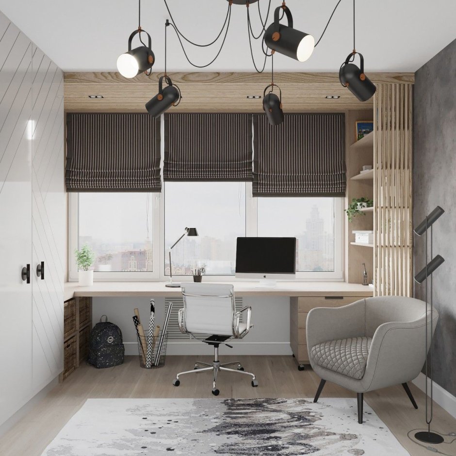 Рабочая зона в комнате