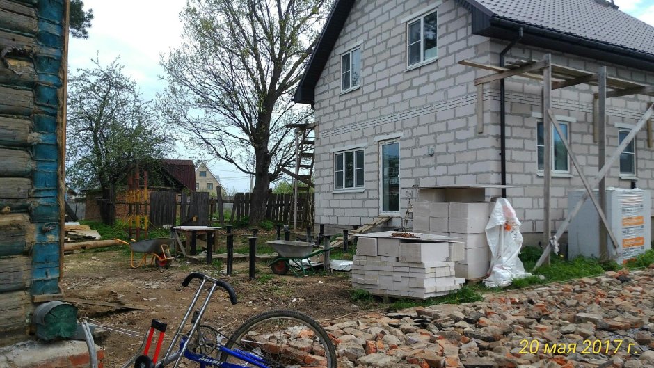 Пристрой к блочному дому