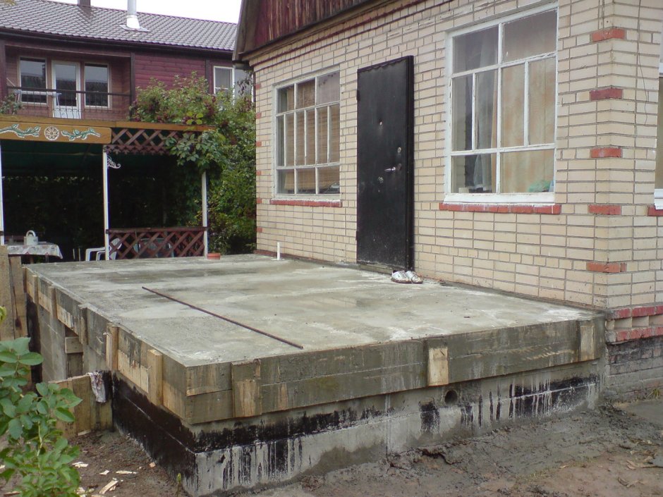Фундамент для пристройки к дому