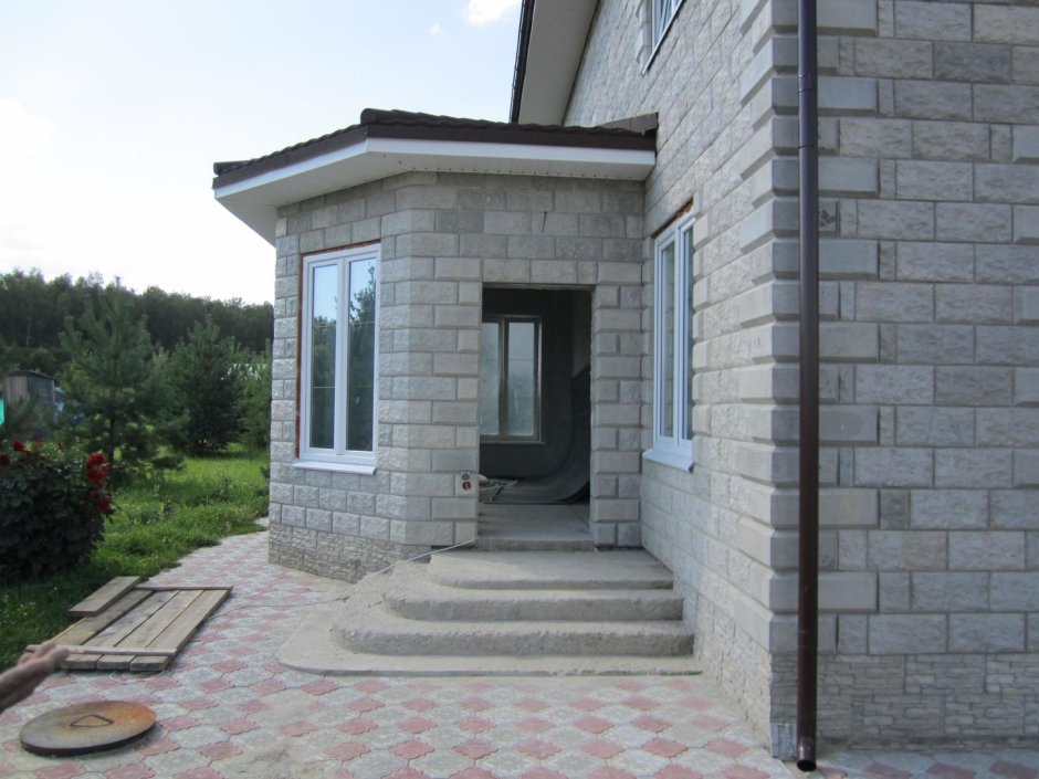 Веранда из блоков