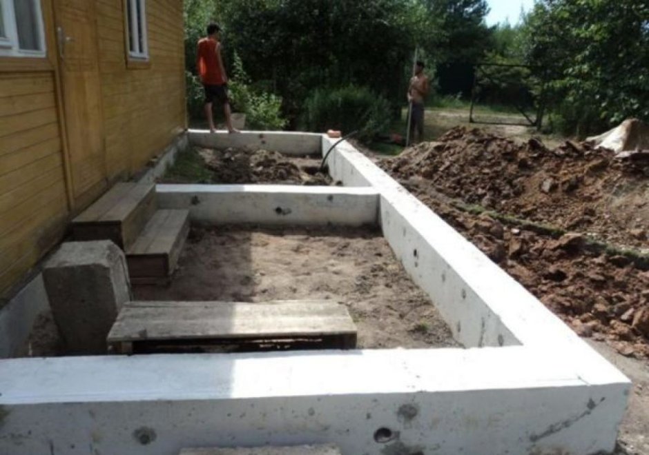 Фундамент для пристройки