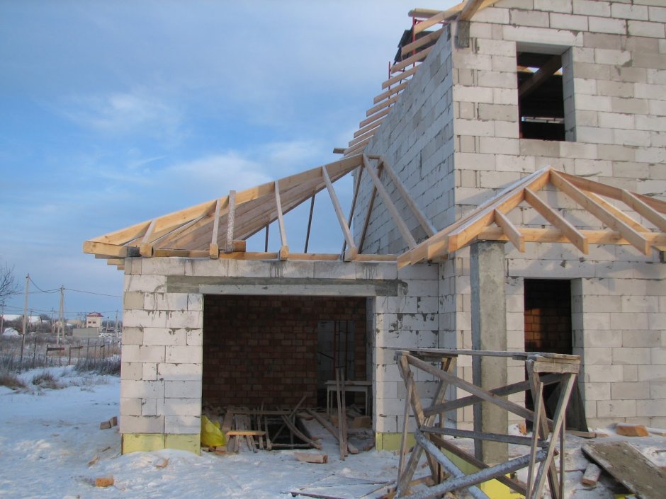 Крыша пристройки