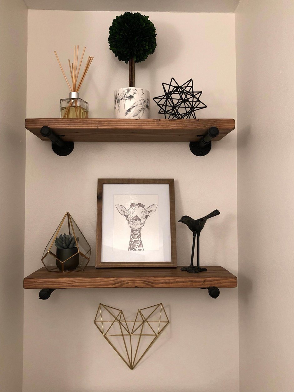 Зеркало с полками в прихожую