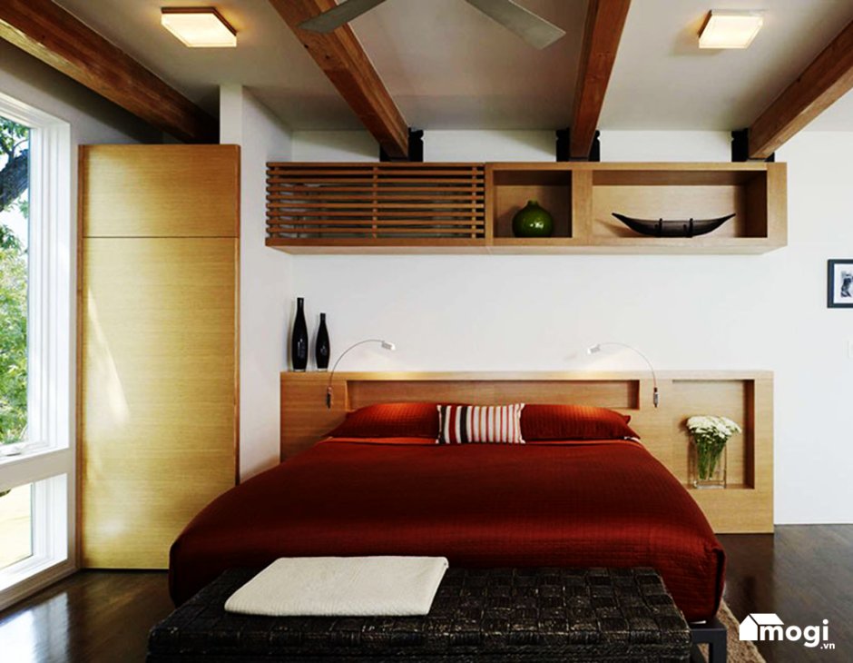 Кондиционер в интерьере спальни