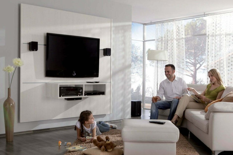 Телевизор на стене