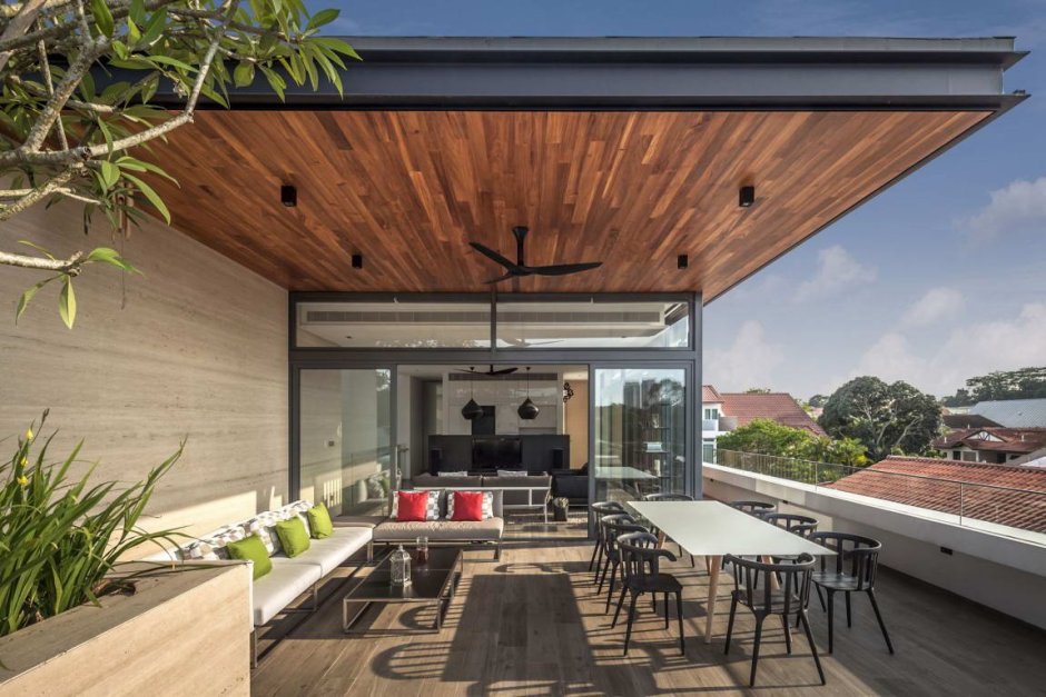 Терраса на плоской кровле