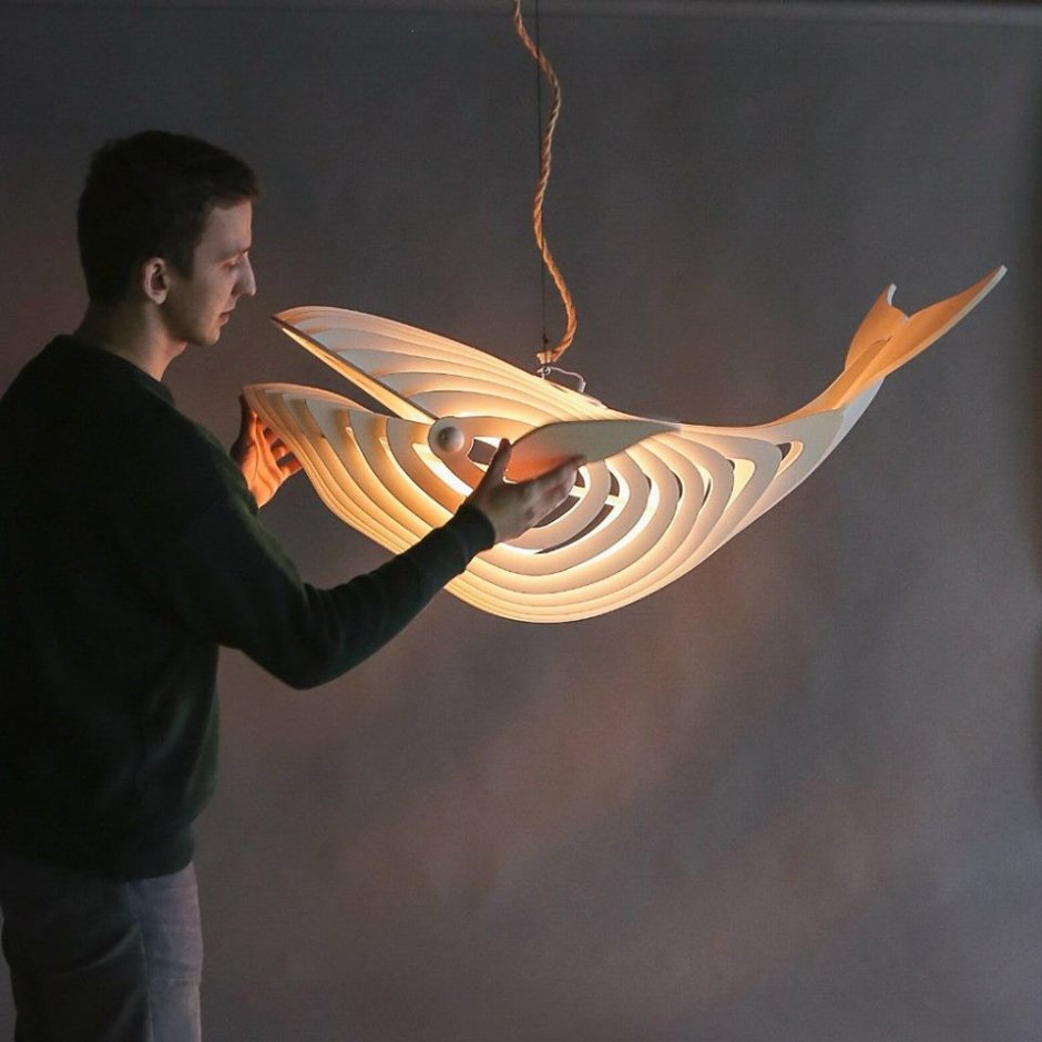 Люстра из фанеры