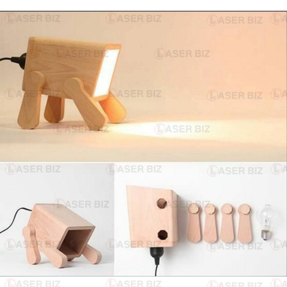 Светильник собака из фанеры