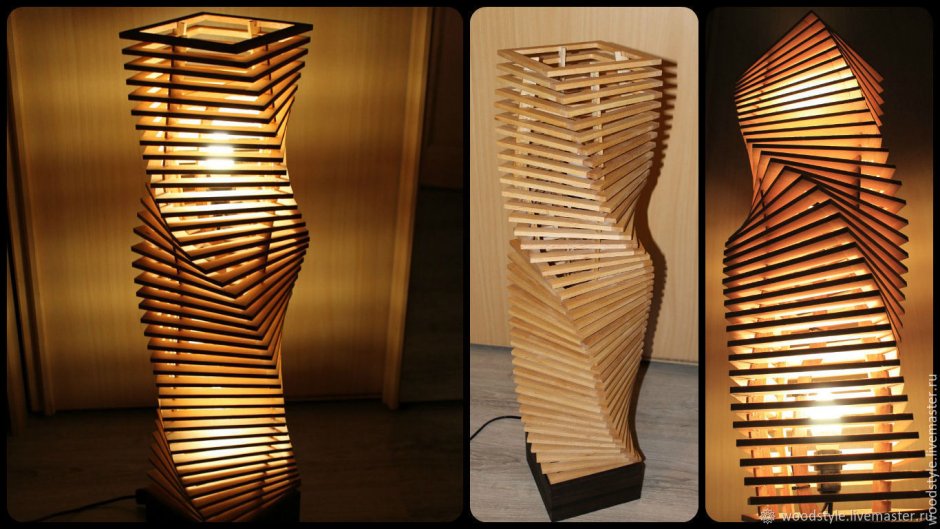 Светильник из реек