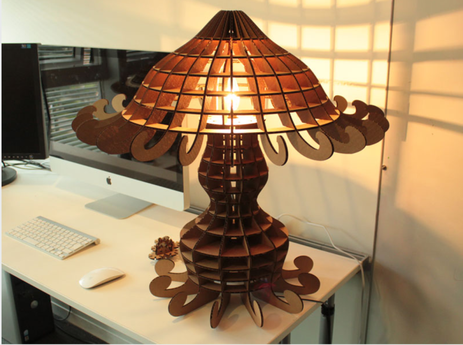 Абажур из фанеры