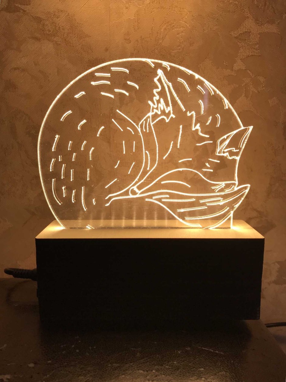 Ночник из акрилового стекла