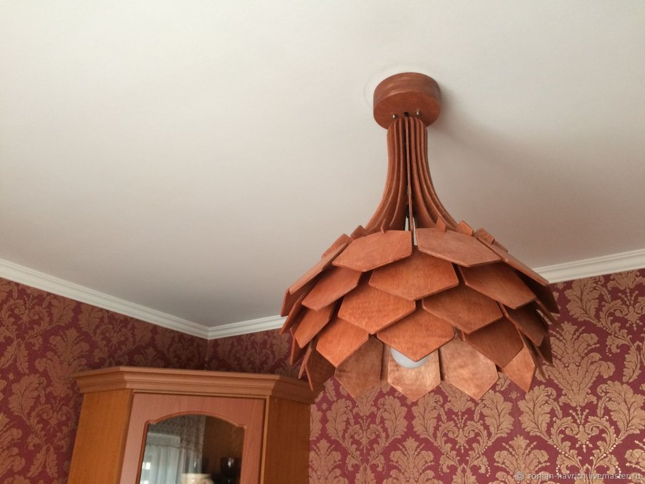Люстра из фанеры