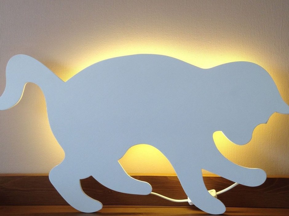 Светодиодный светильник из фанеры