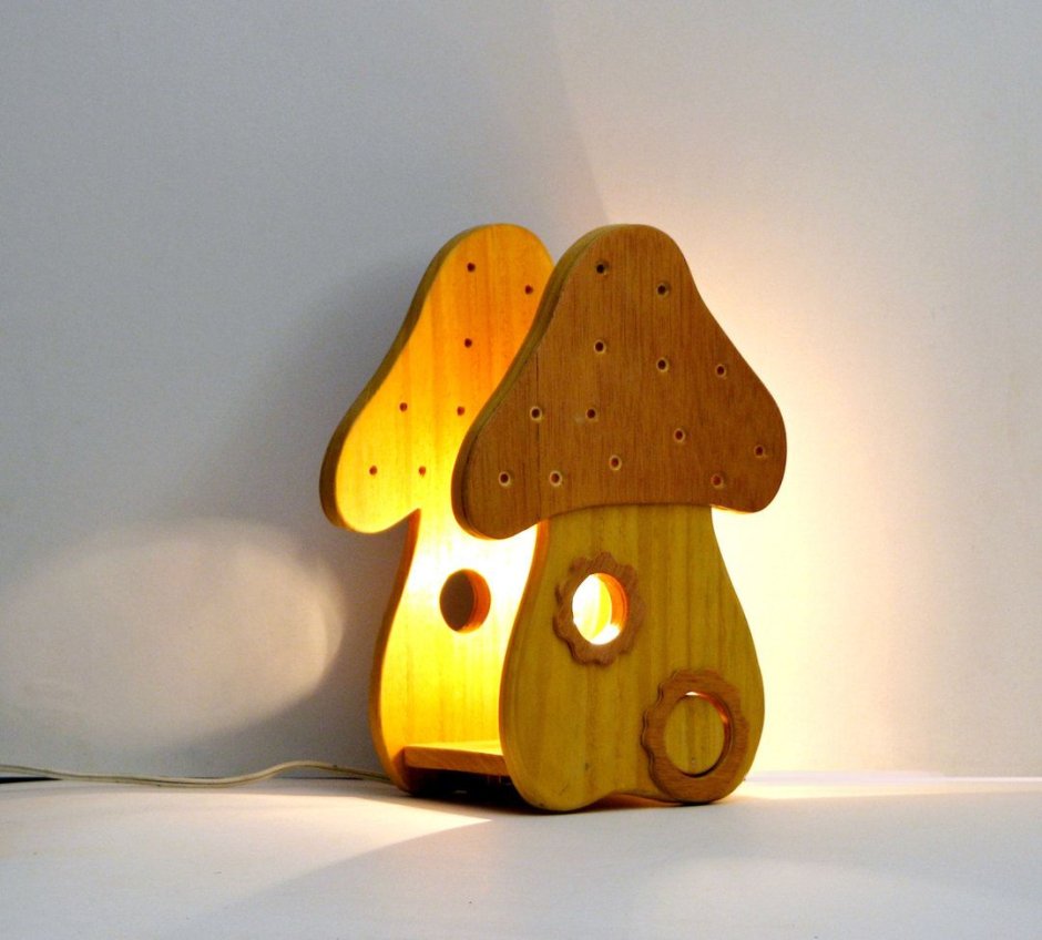 Деревянные светильники ночники