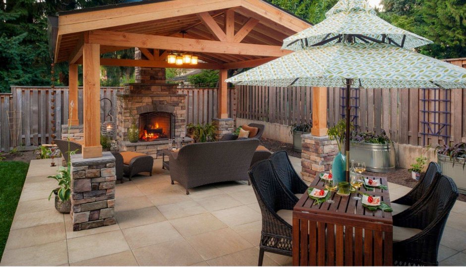 Беседка 3х4 с мангалом