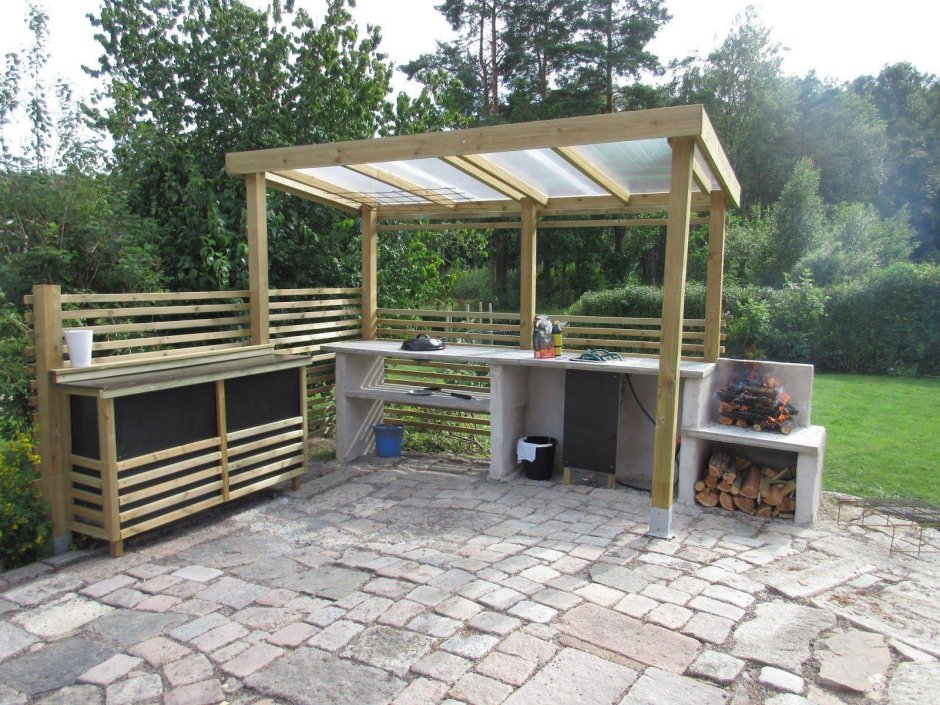 Мангальная зона на даче