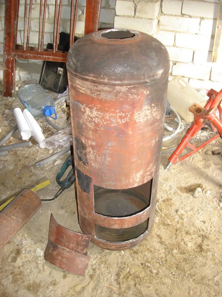 Буржуйка с газового баллона ГАЗ 3302