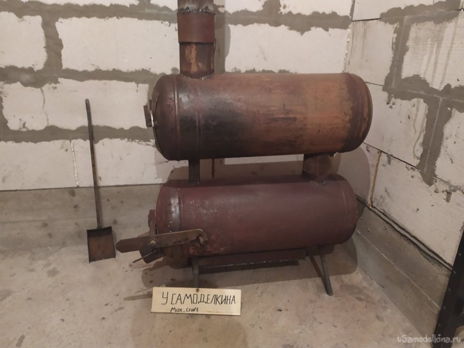 Буржуйка с газового баллона