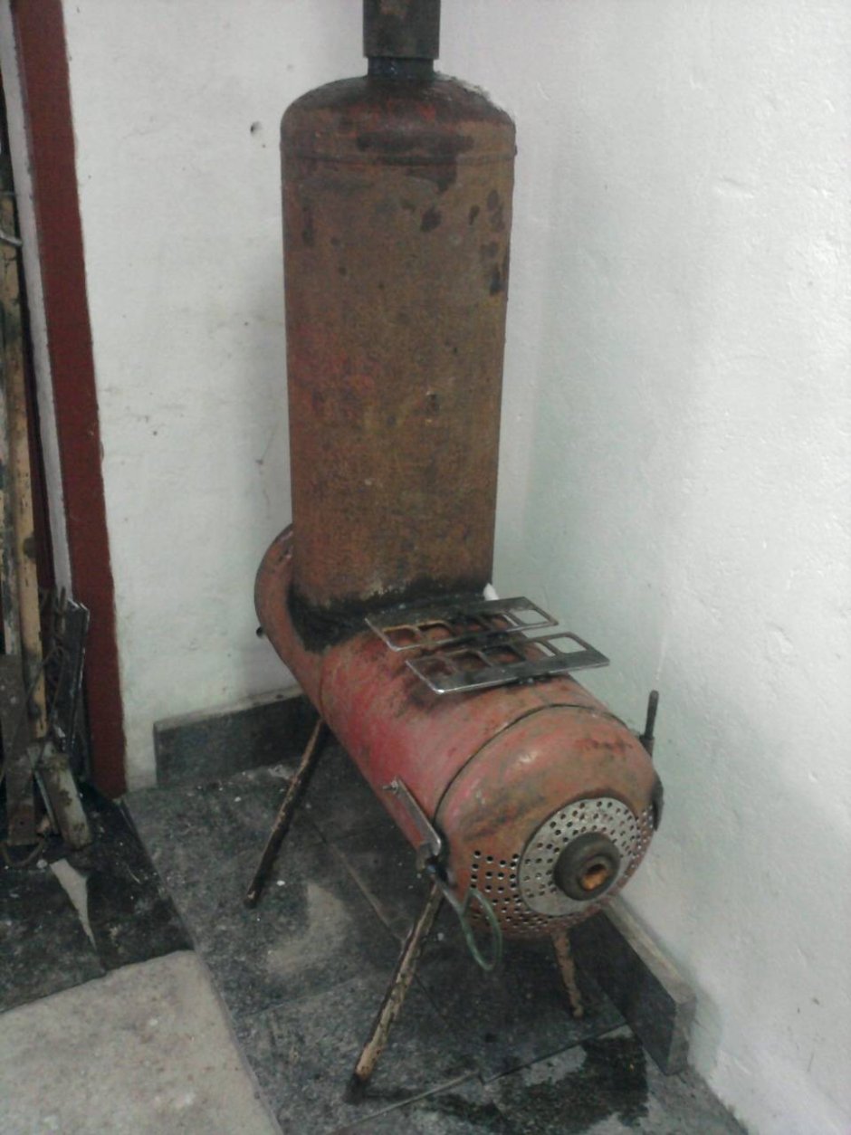 Буржуйка из пропанового баллона 2ной