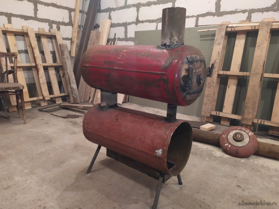 Буржуйка с газового баллона ГАЗ 3302