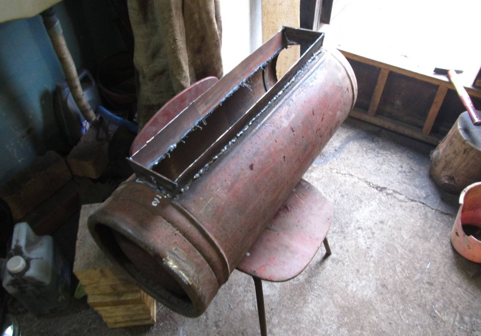 Буржуйка в гараж из газового баллона драйв 2