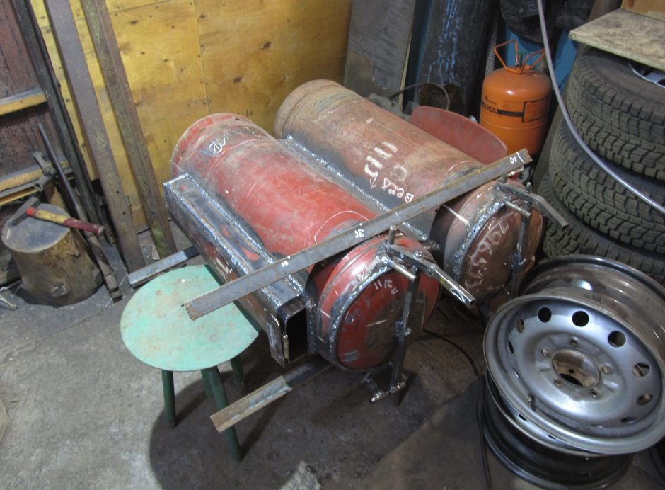 Буржуйка из пропанового баллона в гараж