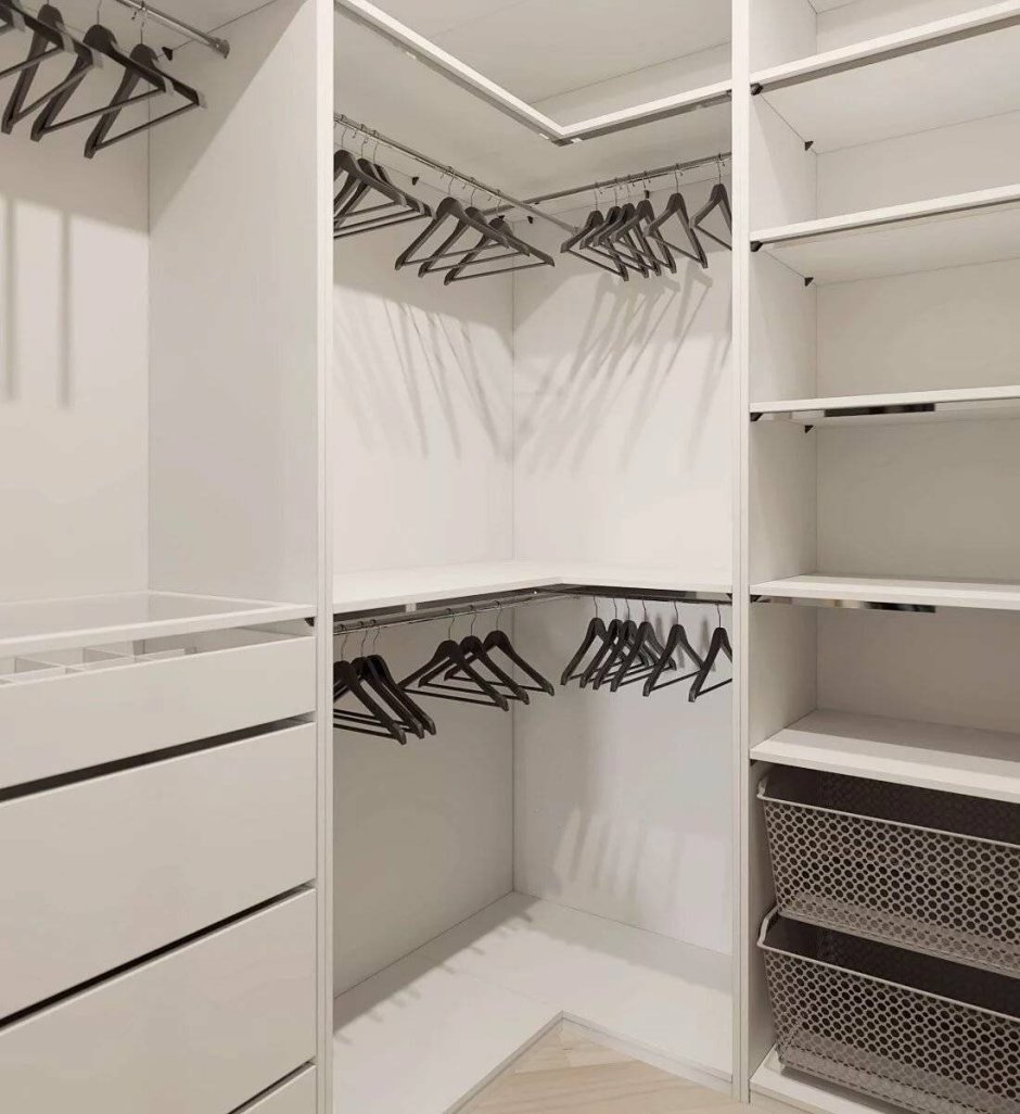 Гардеробная из кладовки