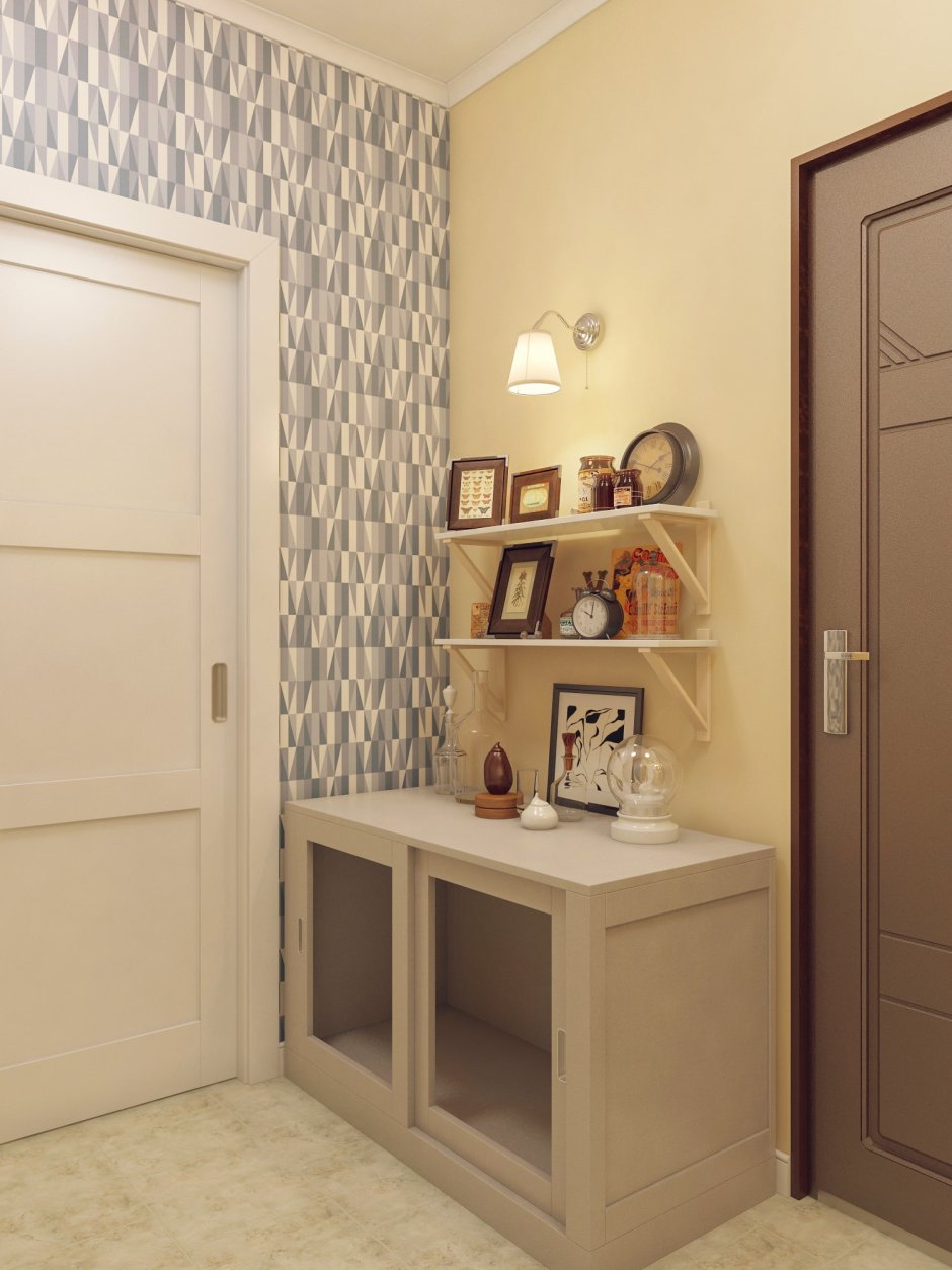 Интерьер маленькой прихожей в однокомнатной квартире