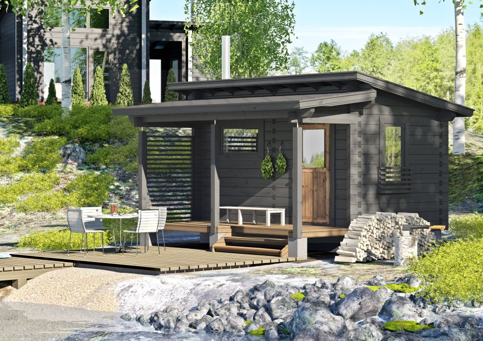 Тини Хаус с односкатной крышей