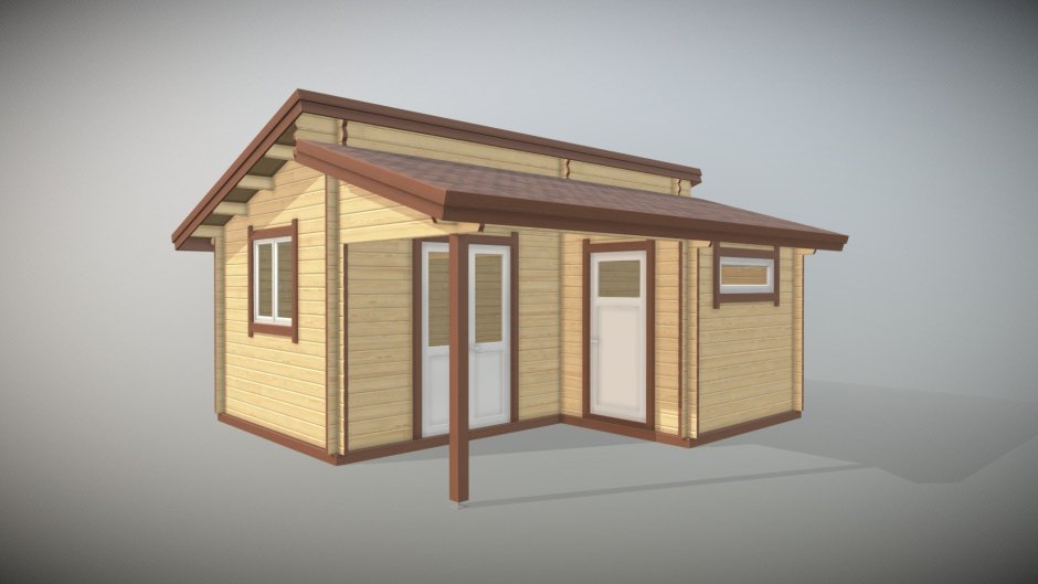 Хозблок 4х6 односкатная