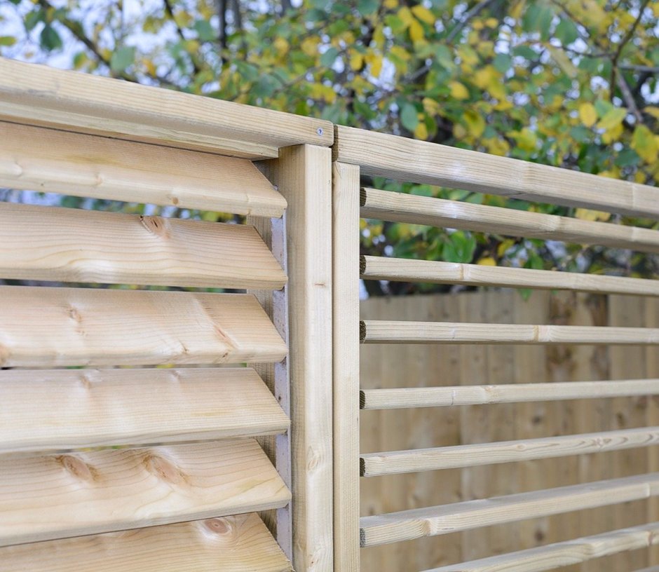 Забор жалюзи из досок