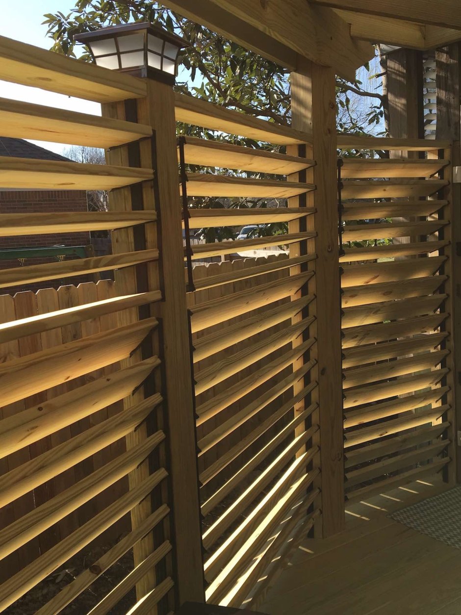 Забор из реек