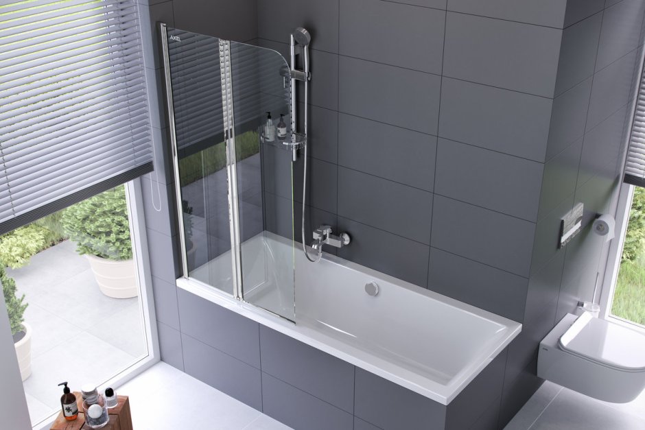 Стеклянная шторка perfect House Basic Arica 800x400 mm