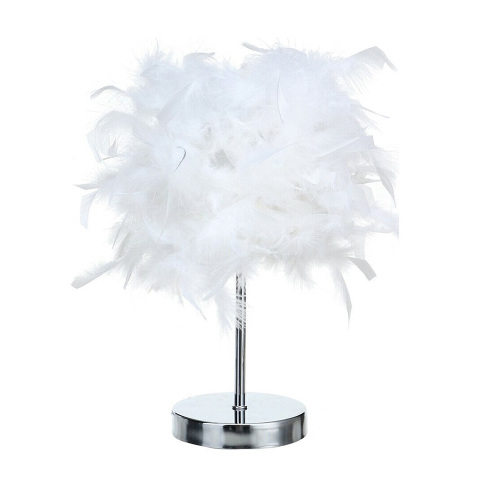 Настольная лампа с перьями