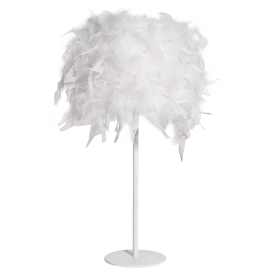 Светильник с перьями настольный