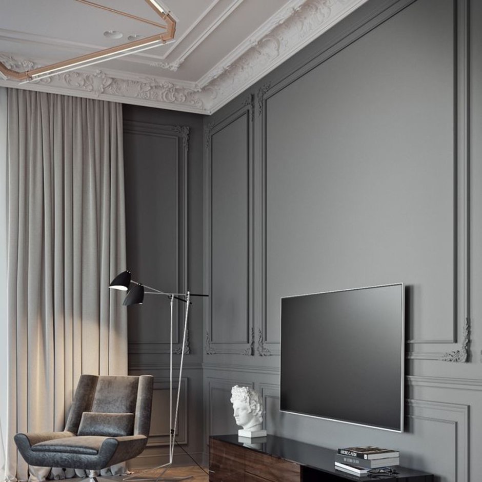 Молдинги в современном интерьере