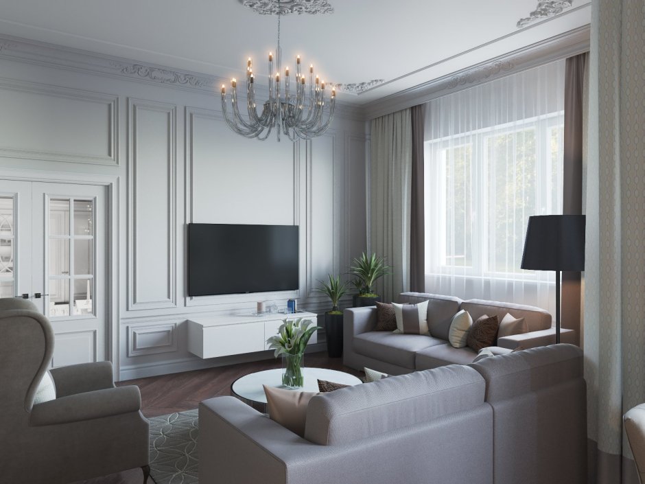 Маленькая гостиная Неоклассика