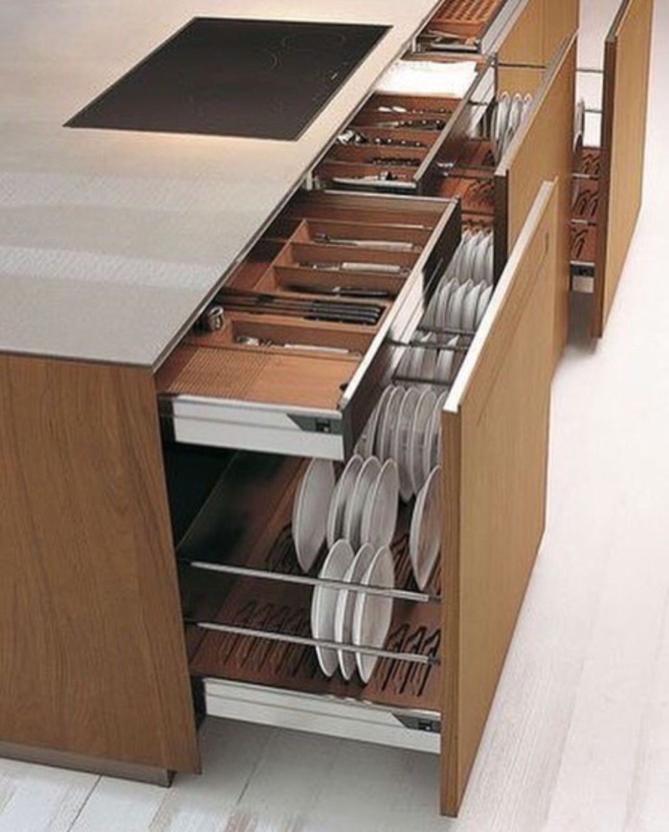 Выкатные системы для кухонных шкафов