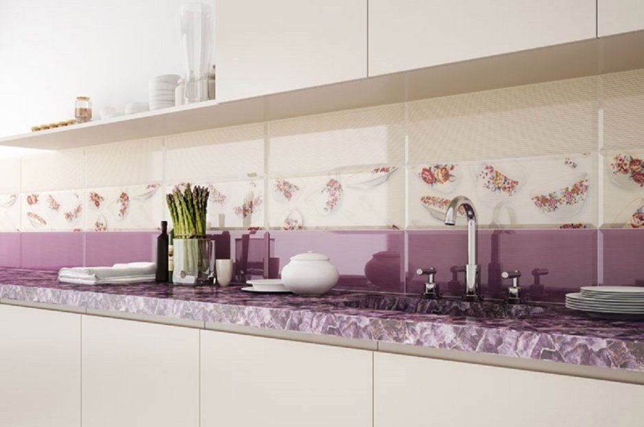 Керамическая плитка для кухни на фартук