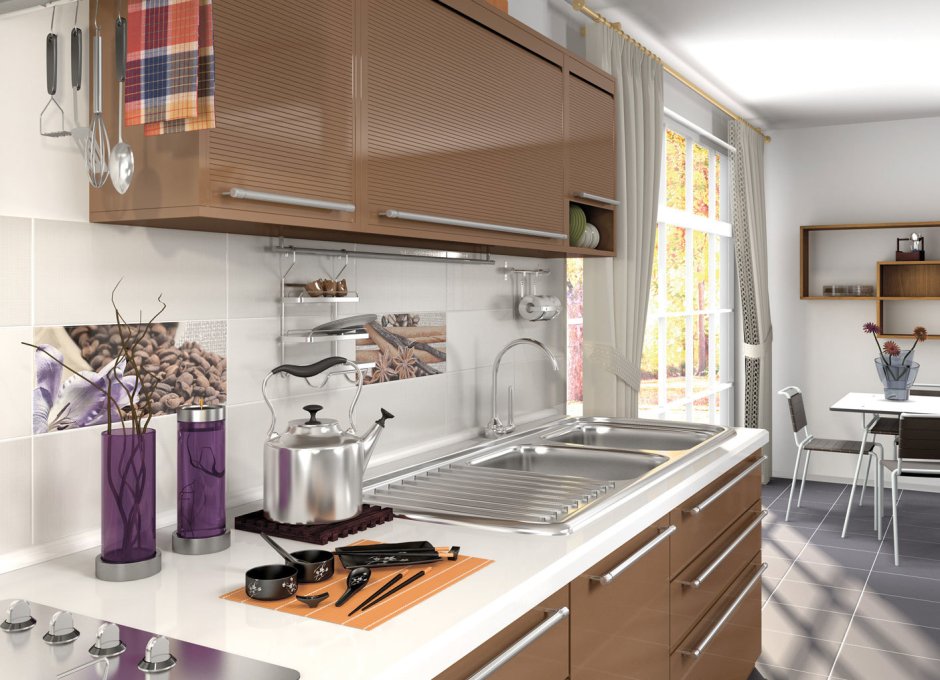 Кафель для кухни на фартук